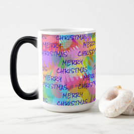 MUG MAGIC PERSONNALISÉ JOYEUX DE COULEUR ÉPARGNÉE NOËL