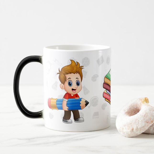 Mug Magic Petit Enfant, Livres | Retour à l'école (Avec donut)
