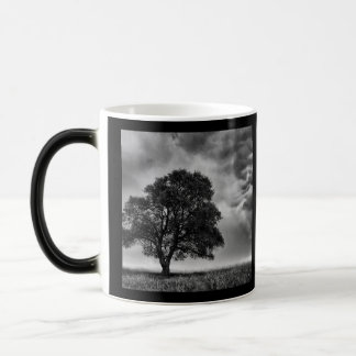 Mug Magic Photo d'arbre et de ciel en N&B