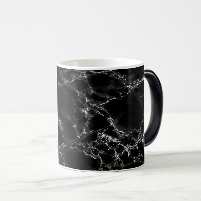 Mug Magic Pierre de marbre noir branchée (Devant droit)