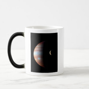 Mug Magic Planète géante gazeuse Jupiter et lune galiléenne