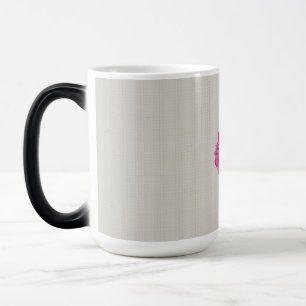 Mug Magic plante, fleur, pétale, rose, magenta, police, moti