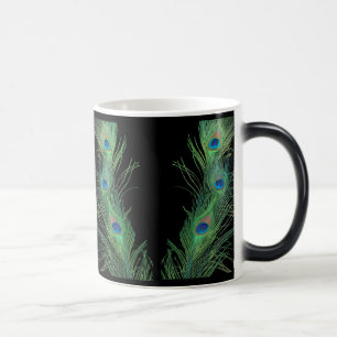 Mug Magic Plumes vertes avec le noir