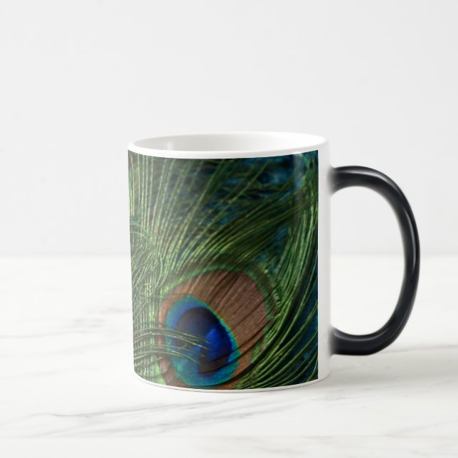 Mug Magic Plumes vertes de paon (Droite)