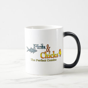 Mug Magic Poissons et pousses Pêche amusante