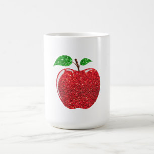 Mug Magic Pomme Faux Parties scintillant rouge