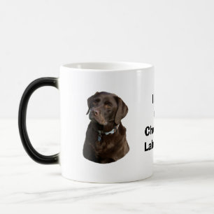 Mug Magic Portrait de photo de chien de Labrador de chocolat