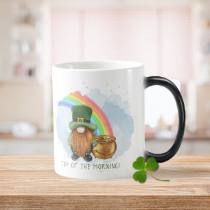 Mug Magic Pot d'or de lutin irlandais personnalisé pour la S