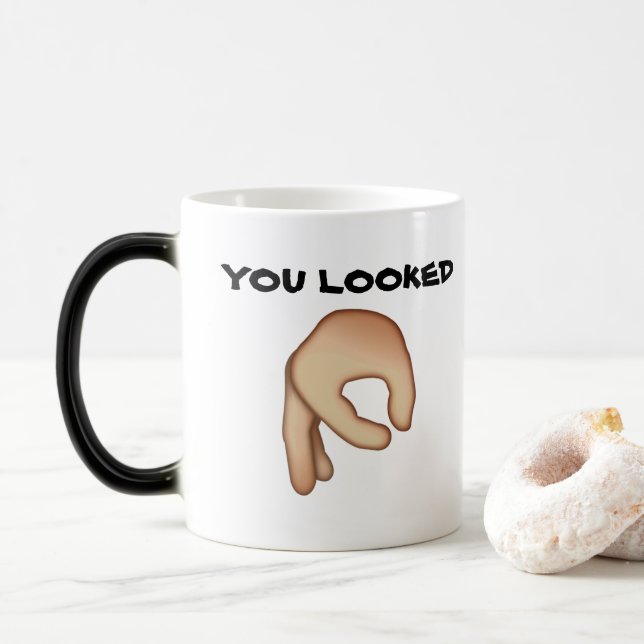 Mug Magic 👌 Prank Chauffage révélant 👌 coupe (Avec donut)