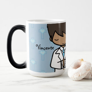 Mug Magic Premier nom adorable de bleu de garçon de sainte