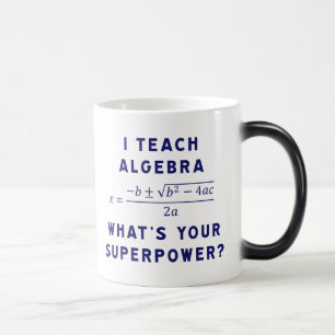 Mug Magic Prof de Maths Rigolo Quel est Votre Superpouvoir