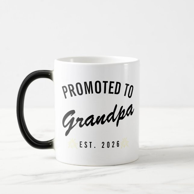 Mug Magic Promoted to Grandpa Est. 2026 (Gauche)