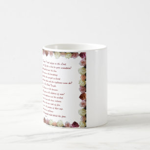 Mug Magic Psaume 11, Écriture, Verse de la Bible,