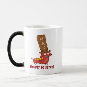 Mug Magic Pun de hot dog teckel