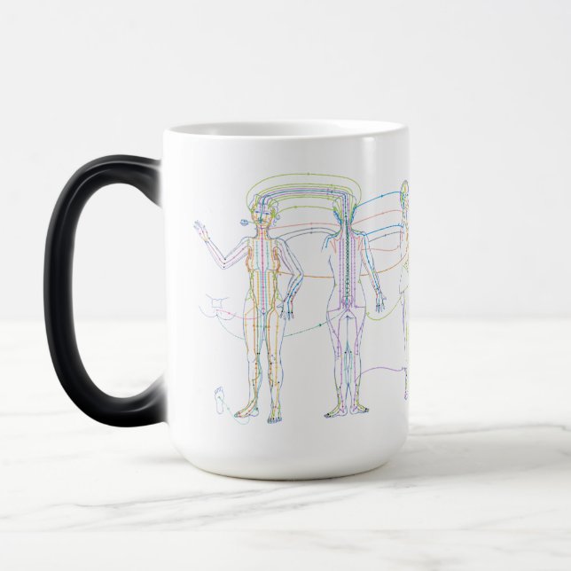Mug Magic Qi Time, Special Mug, méridiens médecine chinoise (Gauche)