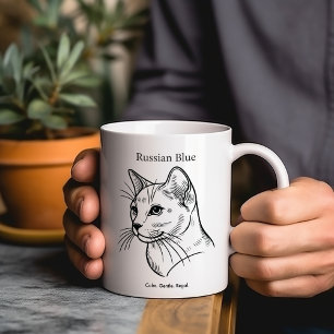 Mug Magic race de chat bleu russe