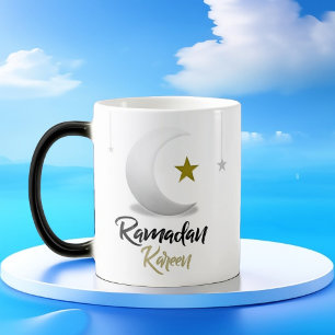 Mug Magic Ramadan Kareem croissant élégant, Art islamique de