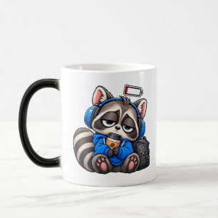Mug Magic Raton laveur à basse batterie avec café – Bonnes v