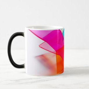 Mug Magic Rectangles translucides abstraits néon vibrant 3D