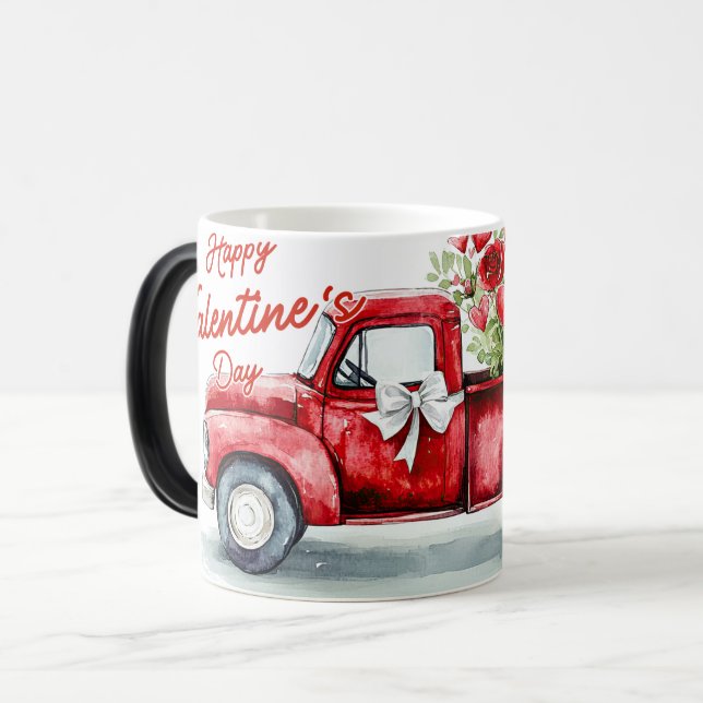 Mug Magic Red Truck Valentines (Devant gauche)