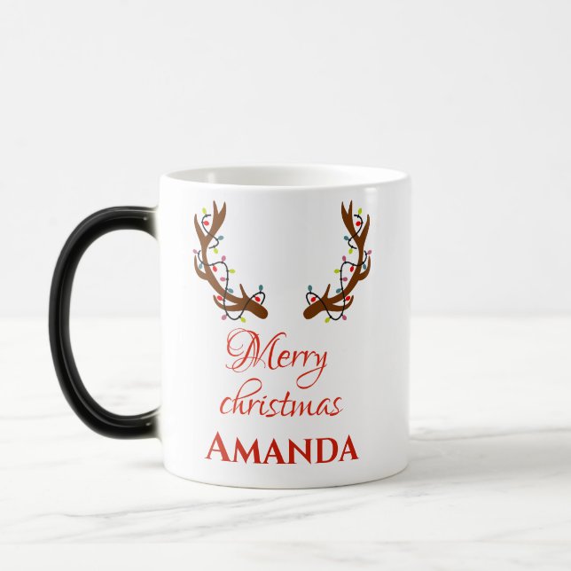 Mug Magic Rennes personnalisées - Joyeux Noël (Gauche)