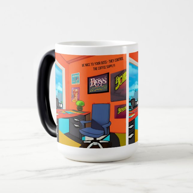 Mug Magic Respect humoristique : Célébrer l'Humour du patron (Devant gauche)