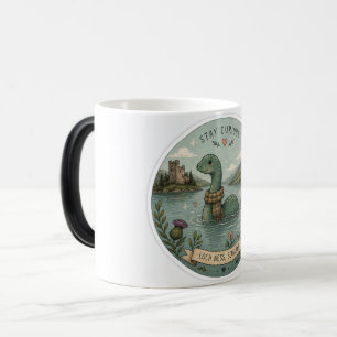 Mug Magic Restez Curieux Cozy Cryptide Nessie Monstre du Loc
