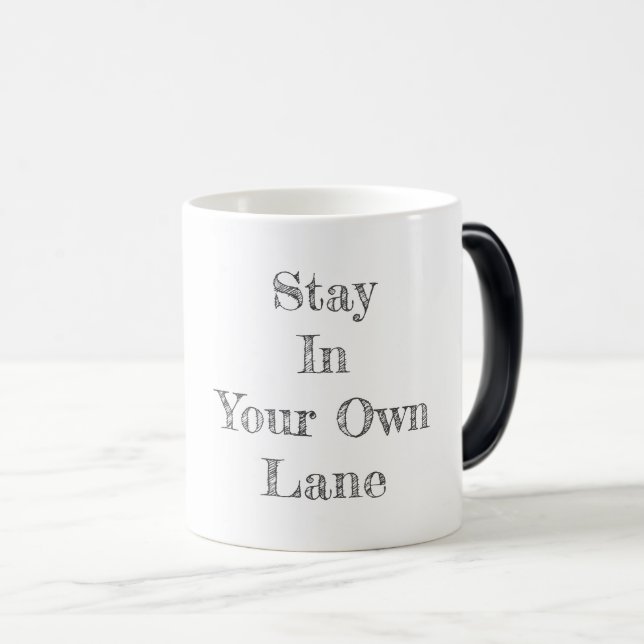 Mug Magic Restez dans votre propre voie de récupération Espo (Devant droit)