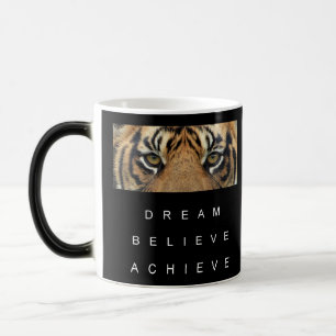 Mug Magic Rêve Motivationnel Croire Atteindre Noir Et Blanc