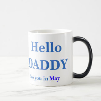 Mug Magic Révélation de genre Bonjour papa Grossesse PLEINE