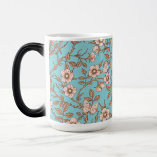 Mug Magic Roses sauvages et papillons /rose/marron/bassin