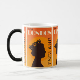 Mug Magic Royal Elegance : Reine Vintage Londres, Angleterre