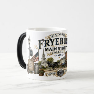 Mug Magic Rue principale historique de Fryeburg Collage Coul