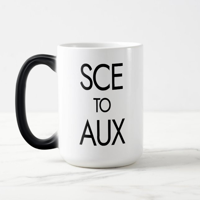 Mug Magic SCE aux AUX comme Race spatiale et Rocket Science (Gauche)