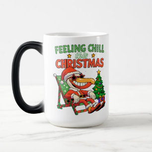 Mug Magic Se sentir détendu ce Noël Pélican Retro Fêtes