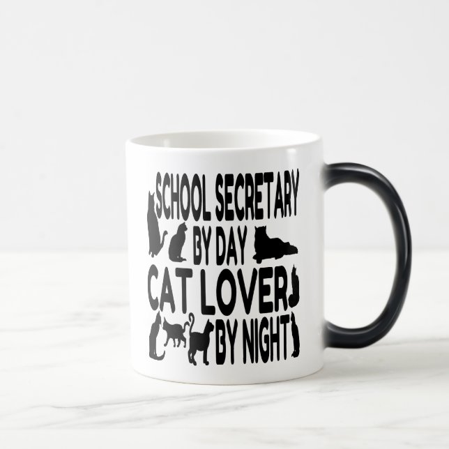 Mug Magic Secrétaire de l'école Amoureux des chats (Droite)