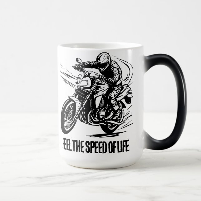 Mug Magic Sentez la vitesse ​ ​ de vie, Racer en mouvement (Droite)