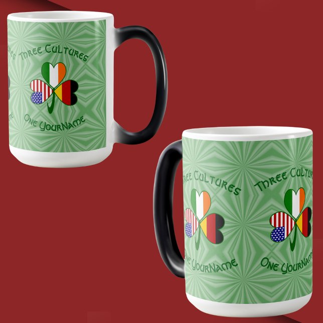 Mug Magic Shamrock irlandais américain allemand personnalisé (Créateur téléchargé)