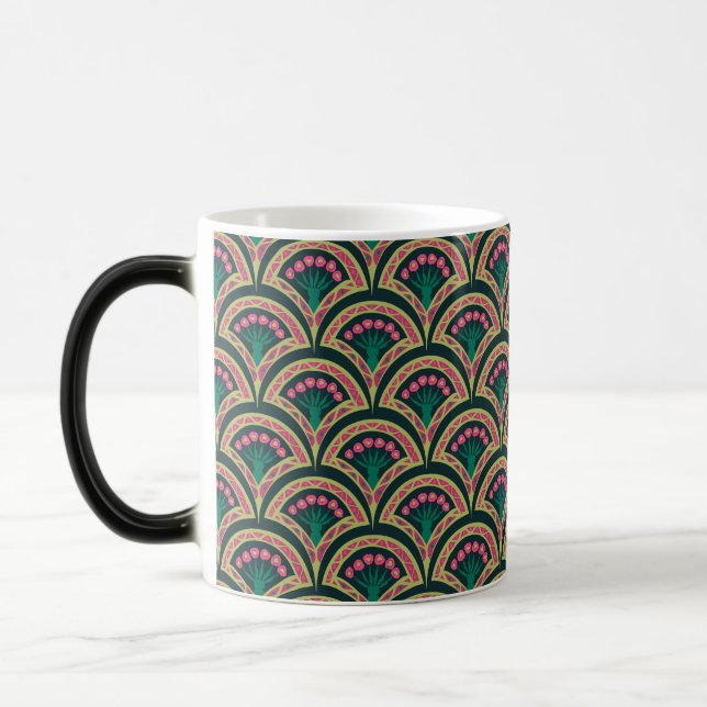 Mug Magic shell shaped green pattern (Gauche)