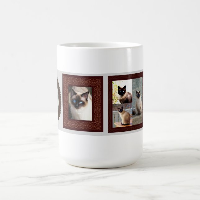 Mug Magic Siamese chat famille cadre photo cadeau morphing m (Centre)
