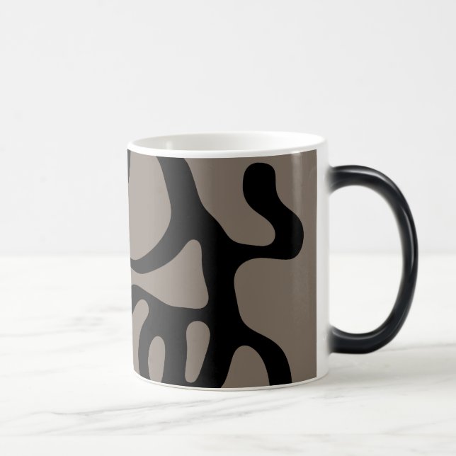Mug Magic Signaux éloignés : Noir Abstrait et gris (Droite)