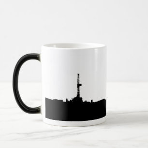 Mug Magic Silhouette de plate-forme de forage