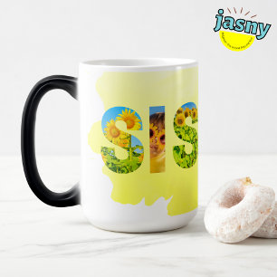 Mug Magic Soeur unique Thème Jaune Tournesol