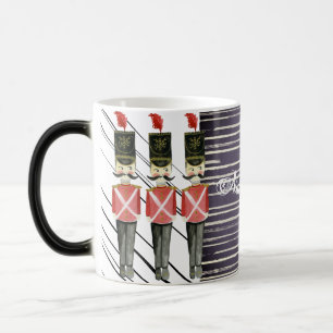 Mug Magic Soldat rouge bleu rayé Trio de Nutcracker