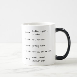 Mug Magic Ssshhh Tranquille Pas De Bruit Fun Café Coupe Magi