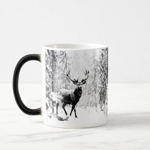 Mug Magic Stade Deer Forêt d'hiver Faune Animal Nature Art