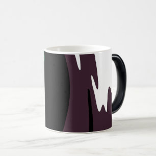 Mug Magic Submersion : Noir Abstrait, Blanc, Violet & Vert