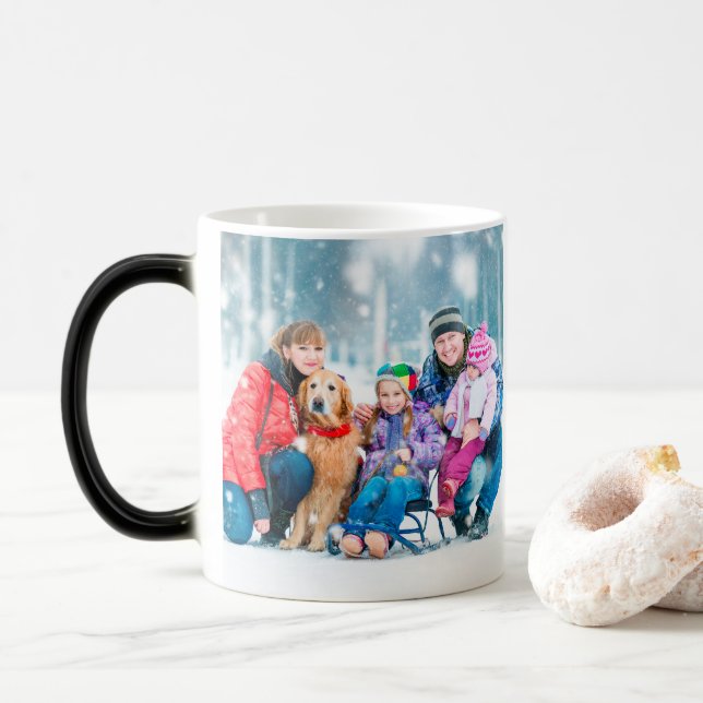 Mug Magic Suffisance unique du cadeau | avec de l'eau chaude (Avec donut)