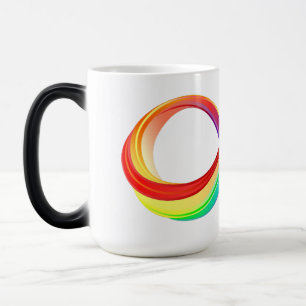 Mug Magic Symbole d'infinité arc-en-ciel stratifié