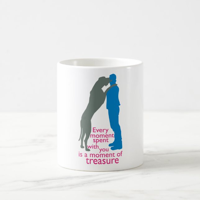Mug Magic Temps avec votre Danois (Centre)